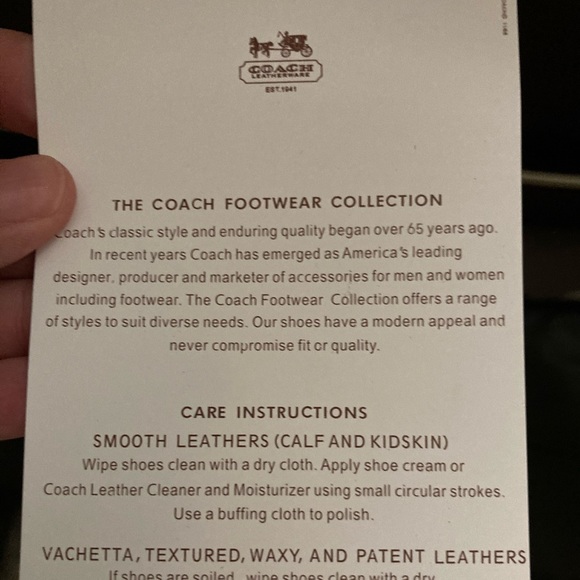 Coach Milly SF Waxy Leather/Vachetta Black Boots - Picture 3 of 3